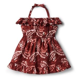 Disney Moana Island Leaf Halter Dress